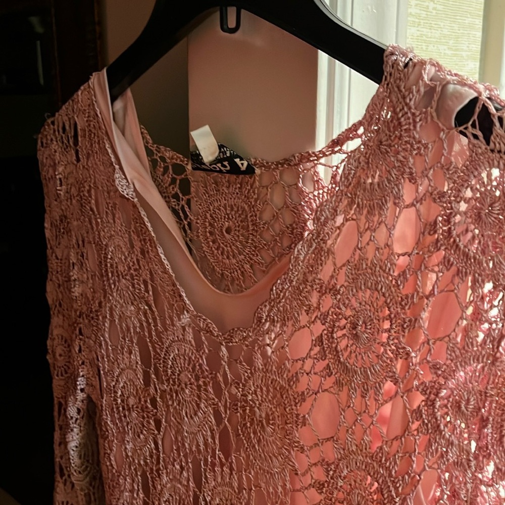 Pink knit sweater size XL